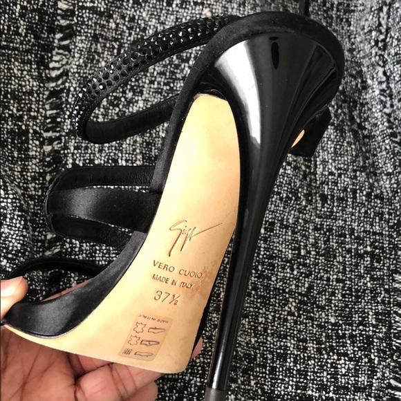 Giuseppe Zanotti Swarovski black crystal stilettos - Picture 3 of 4